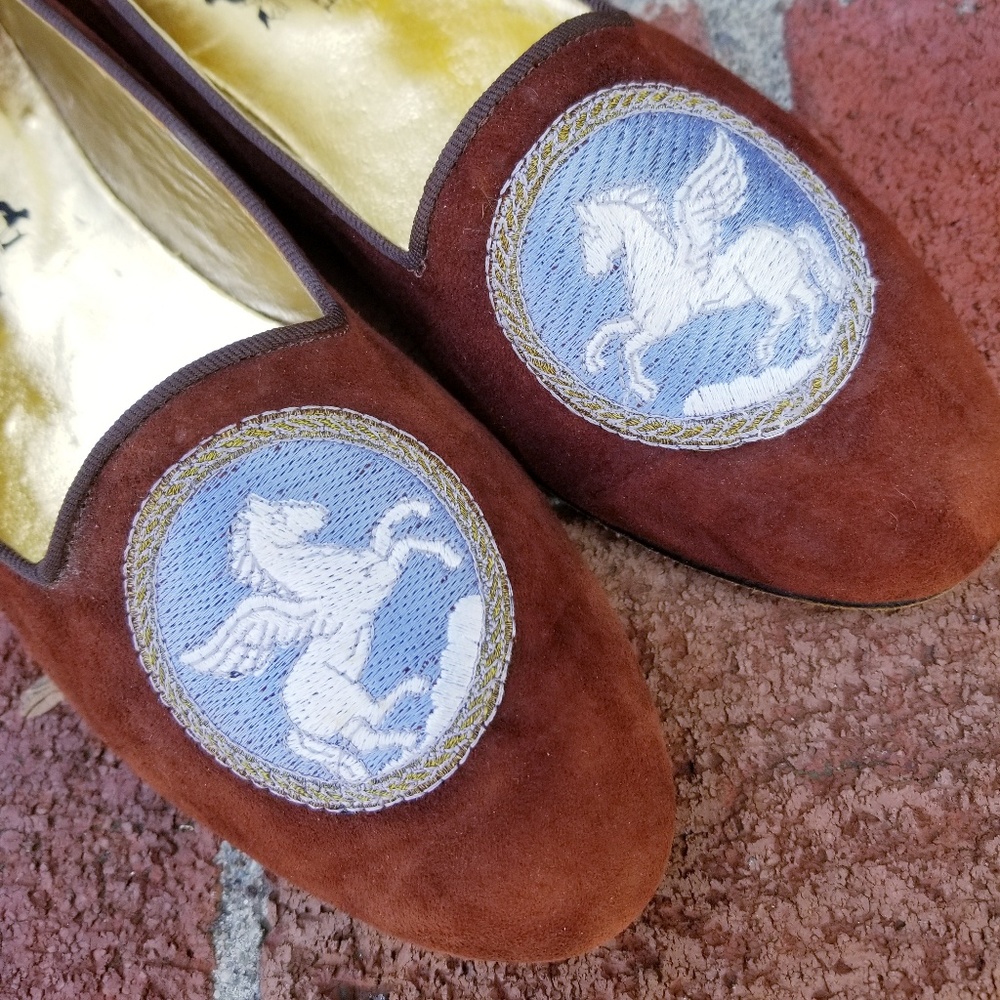 Hermes Pegasus Embroidered Smoking Slipper - Picture 4 of 9
